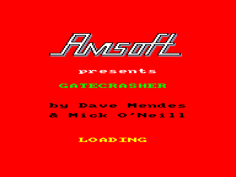 screenshot of the Amstrad CPC game Gatecrasher by GameBase CPC