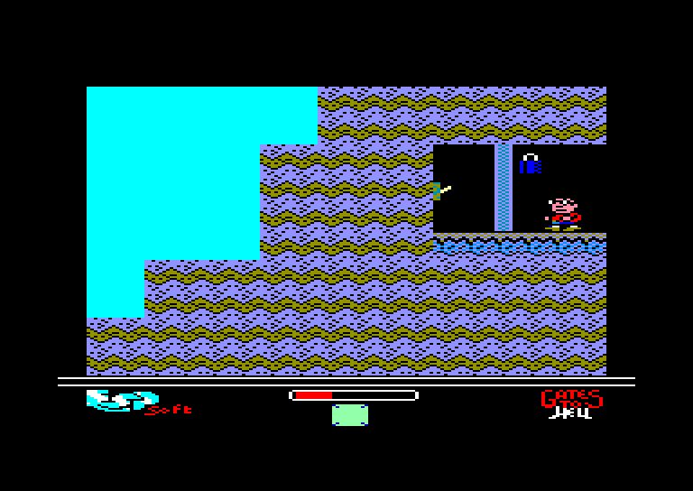 screenshot of the Amstrad CPC game Gates to Hell by GameBase CPC