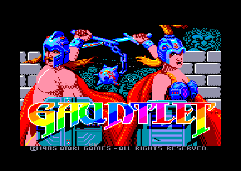 screenshot of the Amstrad CPC game Gauntlet by GameBase CPC