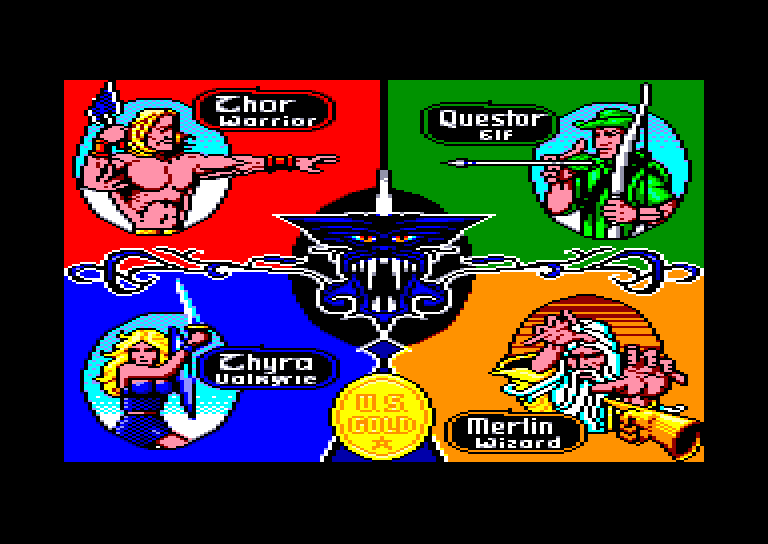 screenshot of the Amstrad CPC game Gauntlet by GameBase CPC