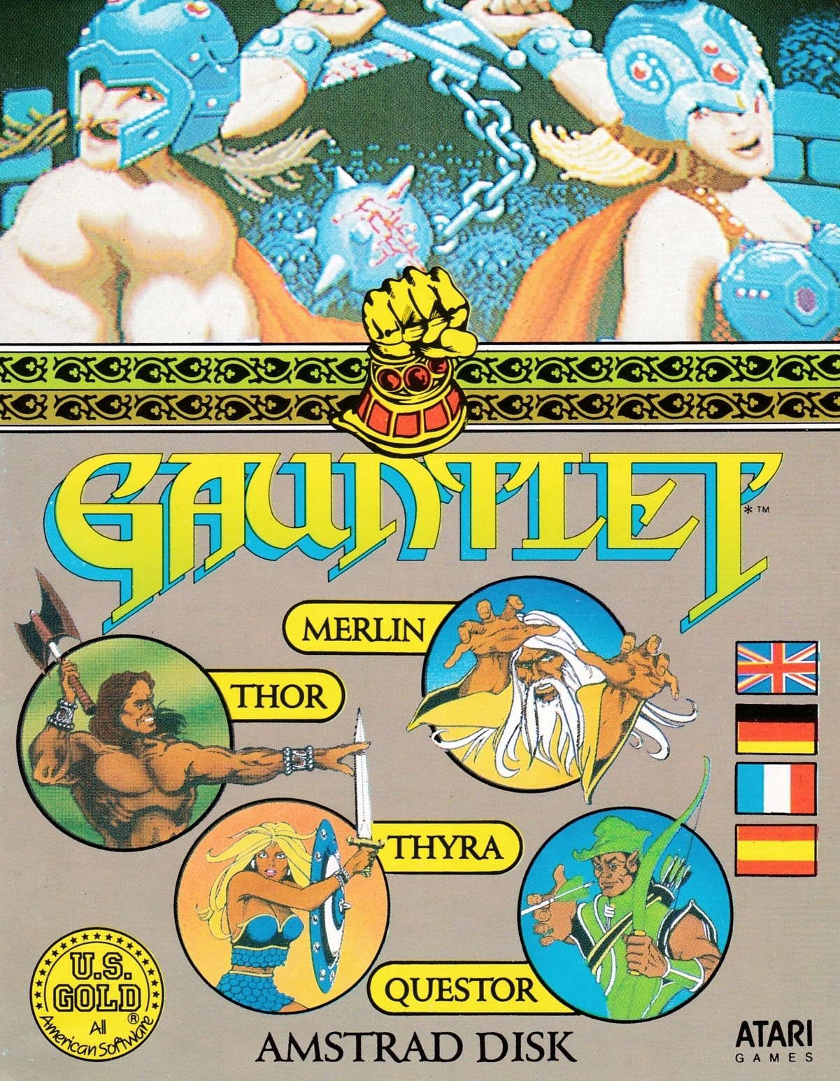 cover of the Amstrad CPC game Gauntlet  by GameBase CPC