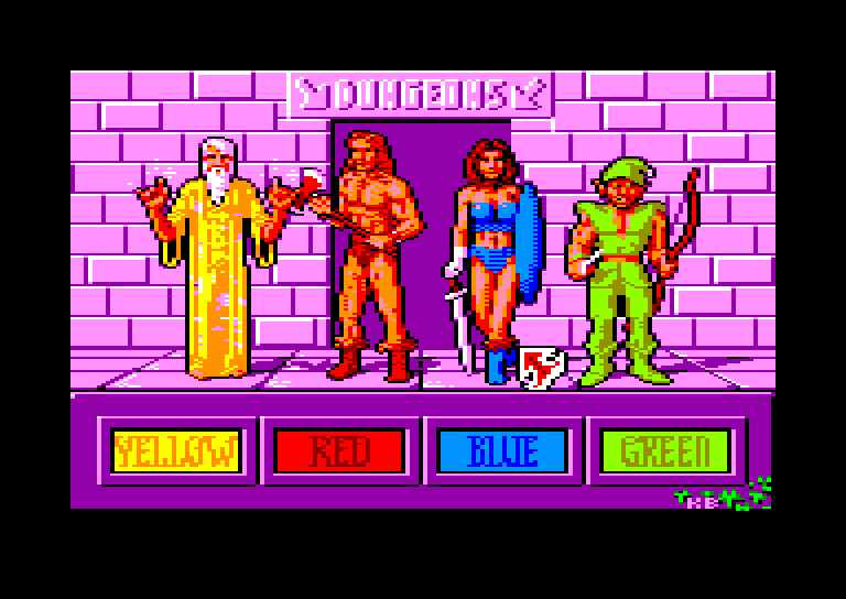 screenshot of the Amstrad CPC game Gauntlet II by GameBase CPC