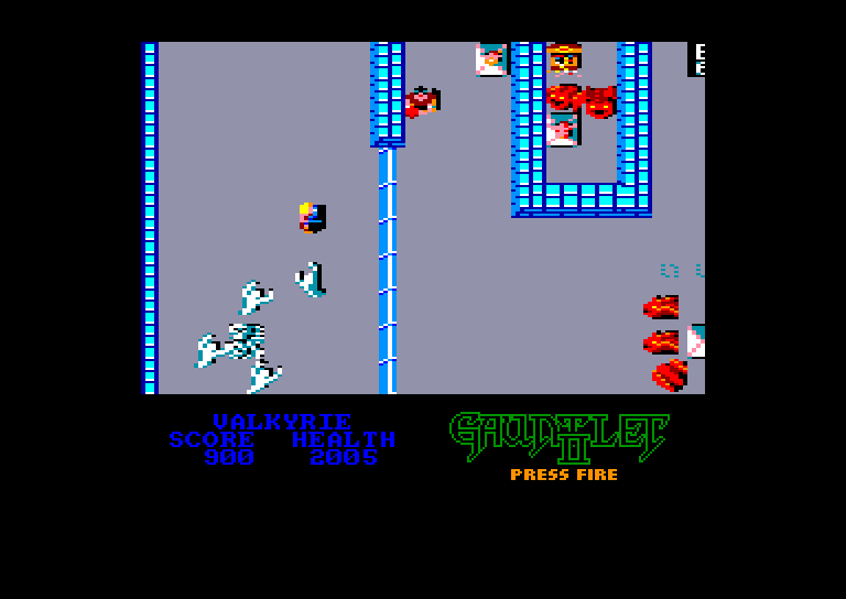 screenshot of the Amstrad CPC game Gauntlet II by GameBase CPC