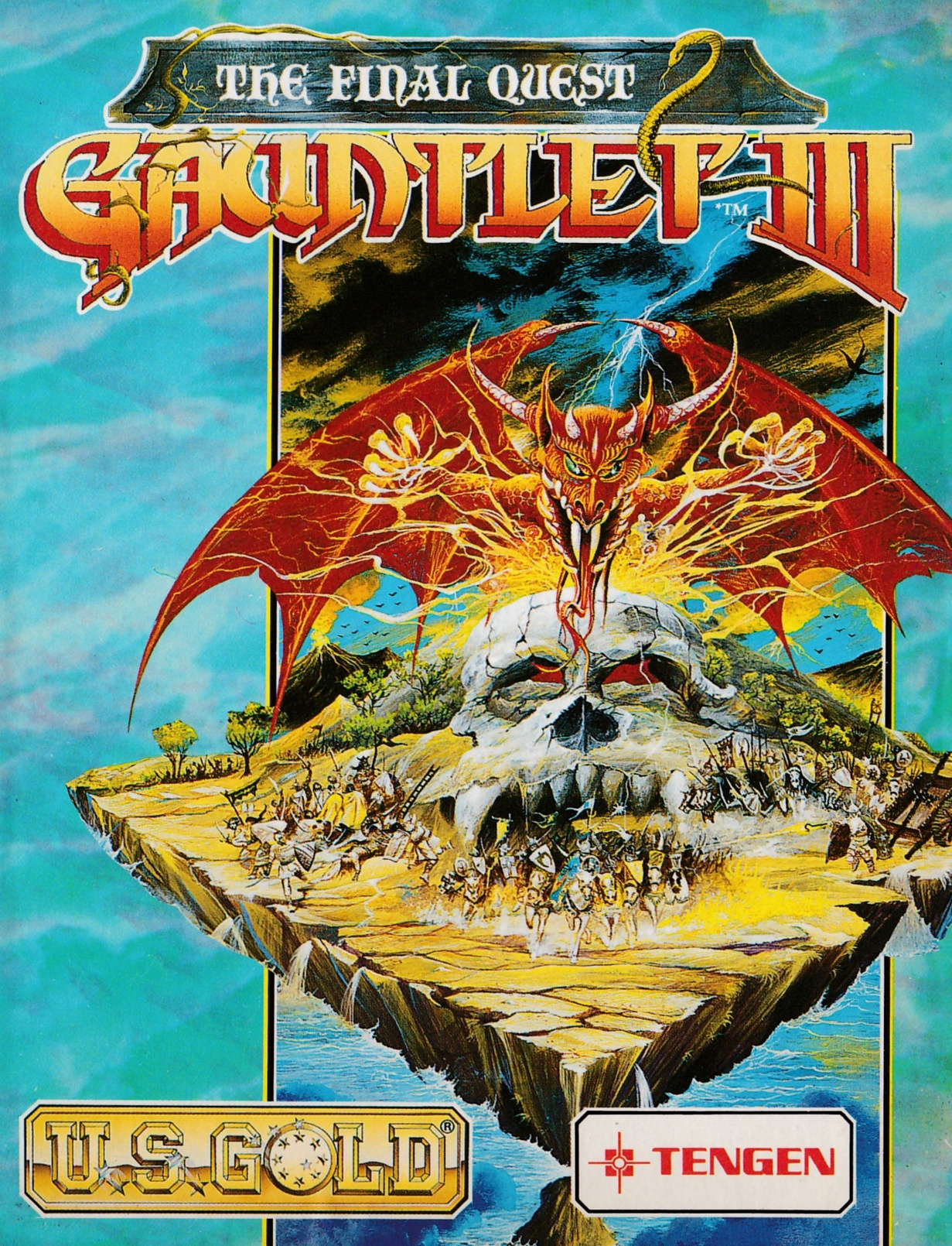 screenshot of the Amstrad CPC game Gauntlet III - The Final Quest by GameBase CPC