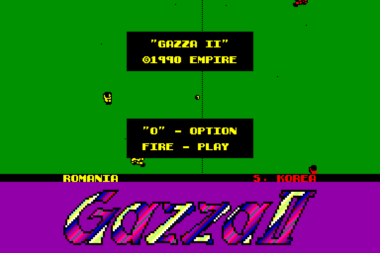 screenshot of the Amstrad CPC game Gazza II by GameBase CPC
