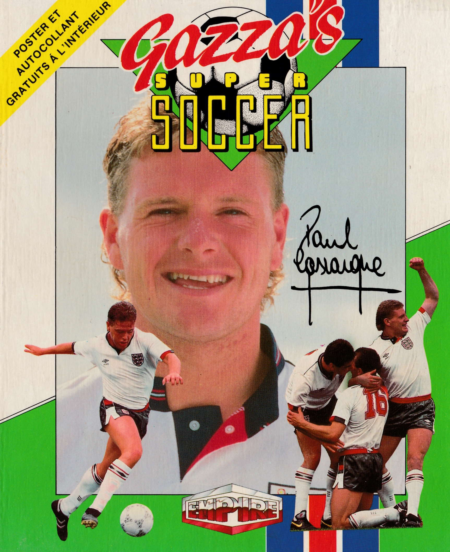 screenshot of the Amstrad CPC game Gazza's super soccer by GameBase CPC