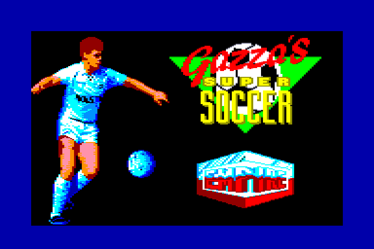 screenshot of the Amstrad CPC game Gazza's Super Soccer by GameBase CPC
