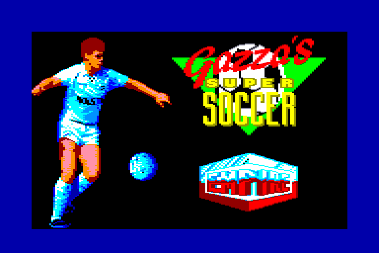 screenshot of the Amstrad CPC game Gazza's super soccer by GameBase CPC