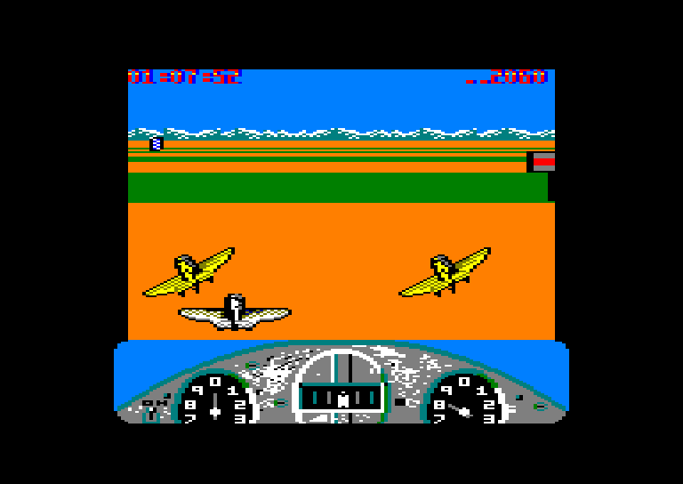 screenshot of the Amstrad CPC game Gee bee air rally by GameBase CPC
