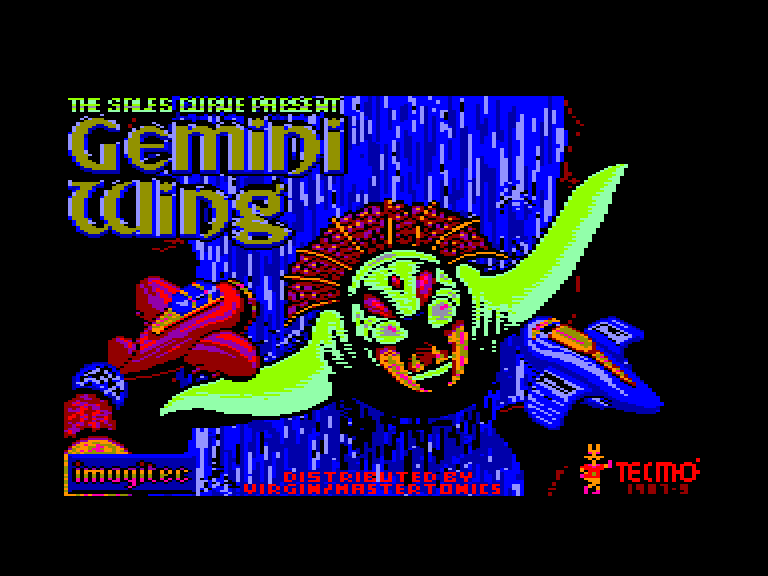 screenshot of the Amstrad CPC game Gemini Wing by GameBase CPC