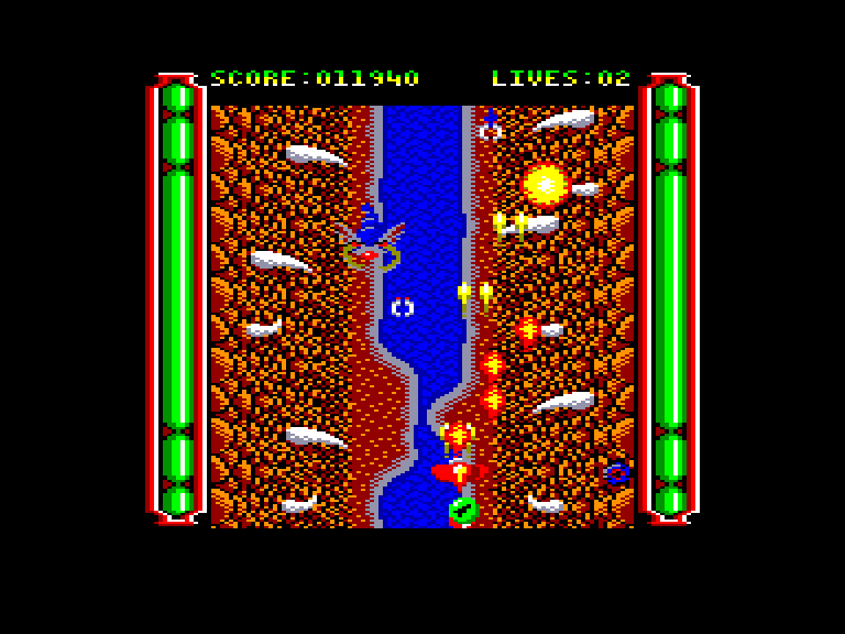 screenshot of the Amstrad CPC game Gemini Wing by GameBase CPC