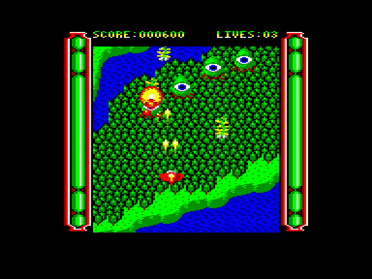 screenshot of the Amstrad CPC game Gemini Wing by GameBase CPC