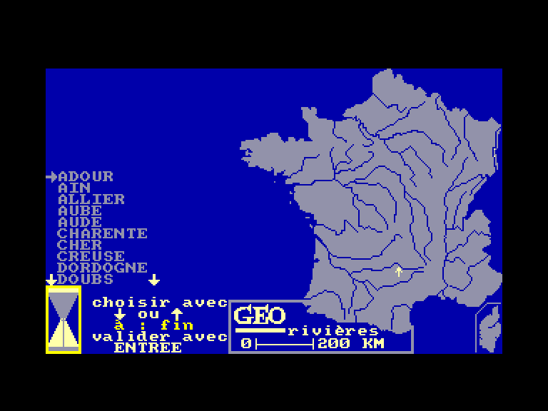 screenshot of the Amstrad CPC game Geo by GameBase CPC