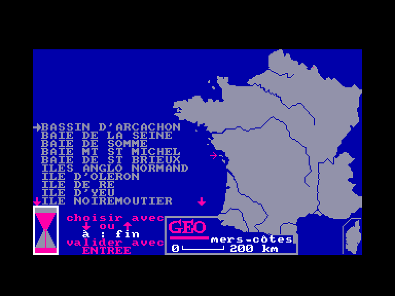 screenshot of the Amstrad CPC game Geo by GameBase CPC