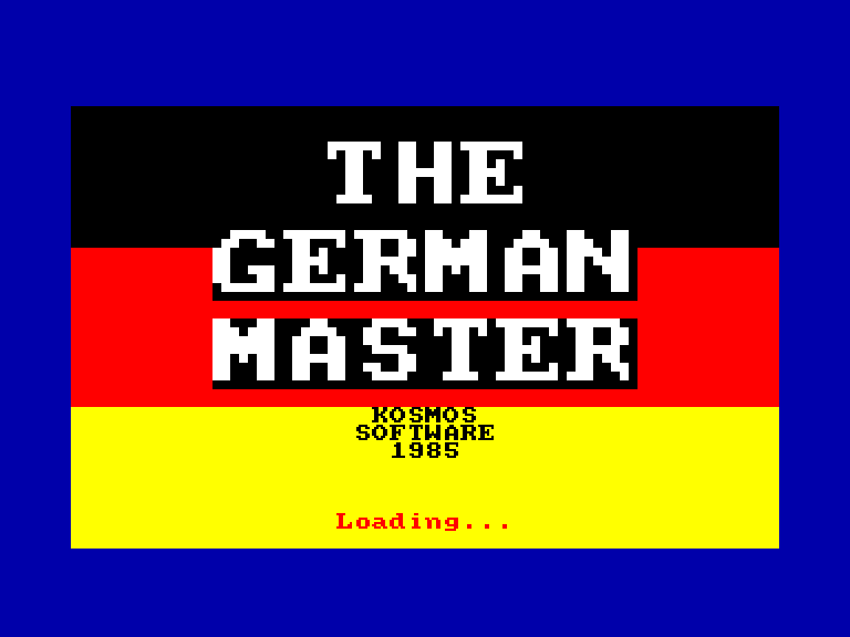 screenshot of the Amstrad CPC game German Master (the) by GameBase CPC
