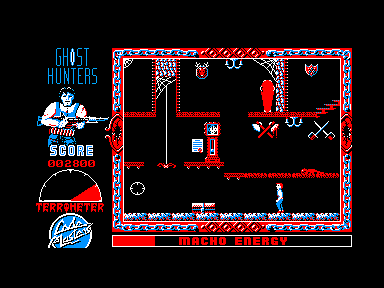 screenshot of the Amstrad CPC game Ghost hunters by GameBase CPC