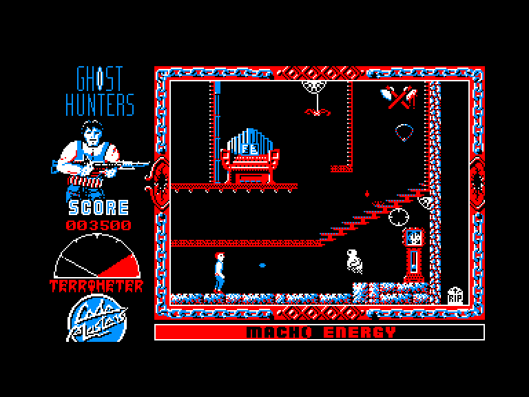 screenshot of the Amstrad CPC game Ghost hunters by GameBase CPC