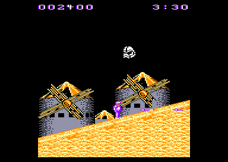 screenshot of the Amstrad CPC game Ghouls 'n Ghosts by GameBase CPC
