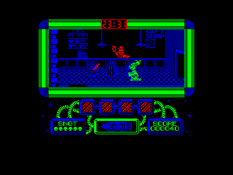 screenshot of the Amstrad CPC game Gilbert - Escape from Drill by GameBase CPC