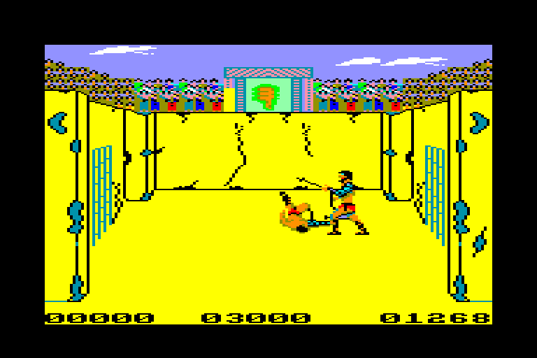 screenshot of the Amstrad CPC game Gladiator by GameBase CPC