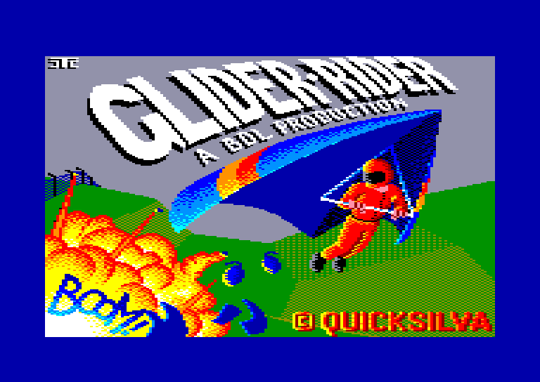 screenshot of the Amstrad CPC game Glider Rider by GameBase CPC