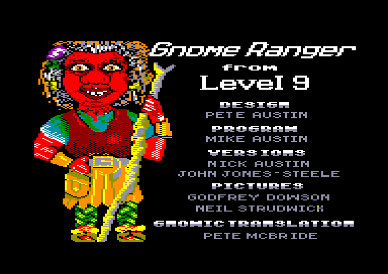 screenshot of the Amstrad CPC game Gnome ranger by GameBase CPC