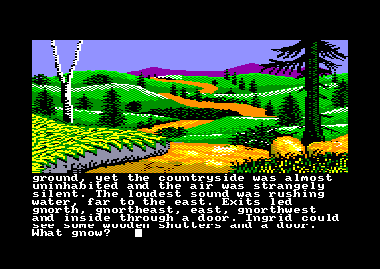 screenshot of the Amstrad CPC game Gnome ranger by GameBase CPC