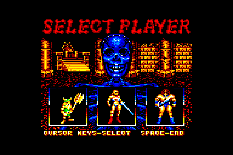 screenshot of the Amstrad CPC game Golden Axe by GameBase CPC