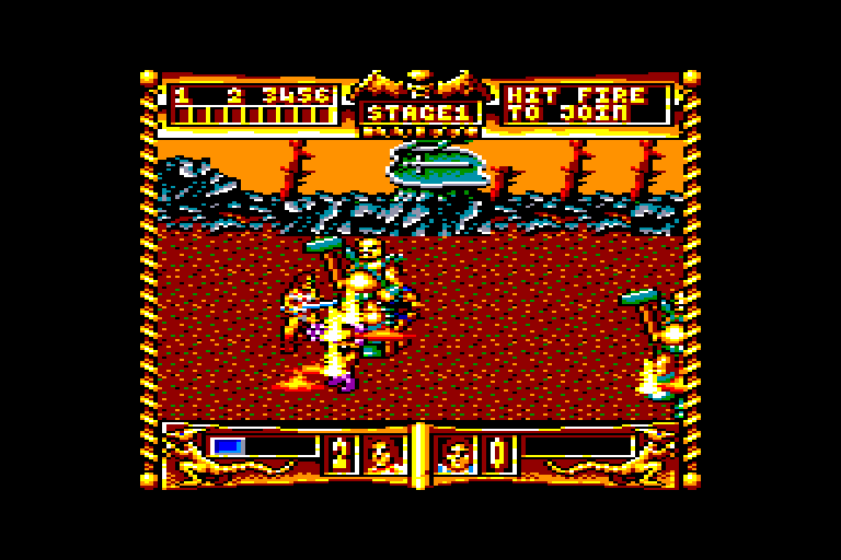 screenshot of the Amstrad CPC game Golden Axe by GameBase CPC