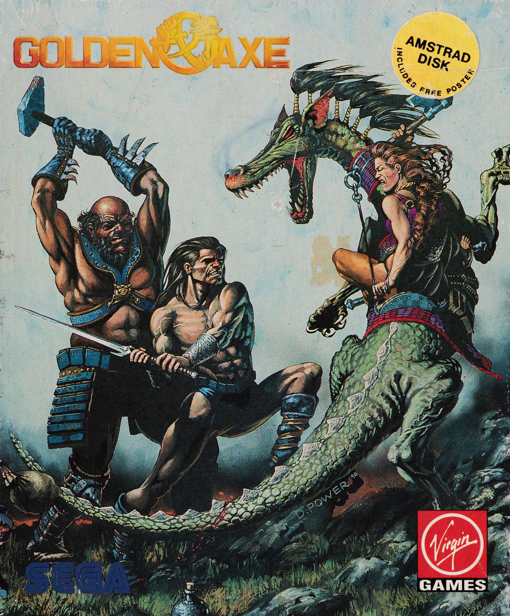 cover of the Amstrad CPC game Golden Axe  by GameBase CPC