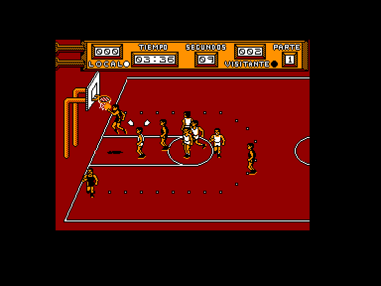 screenshot of the Amstrad CPC game Golden basket by GameBase CPC