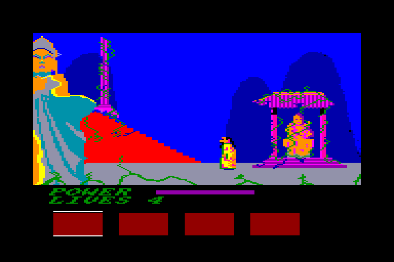 screenshot of the Amstrad CPC game Golden path by GameBase CPC