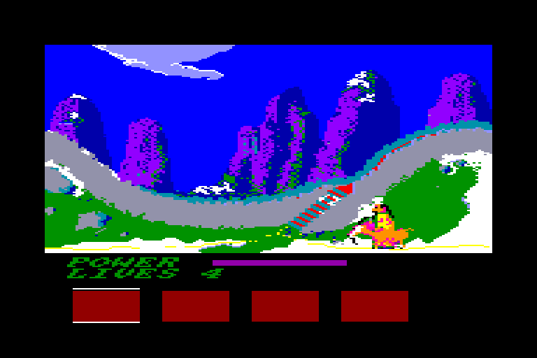 screenshot of the Amstrad CPC game Golden path by GameBase CPC