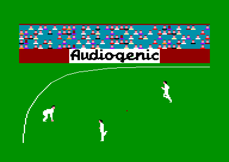 screenshot of the Amstrad CPC game Graham gooch's test cricket by GameBase CPC