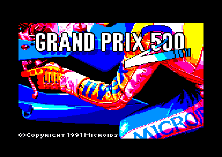 screenshot of the Amstrad CPC game Grand prix 500 2 by GameBase CPC