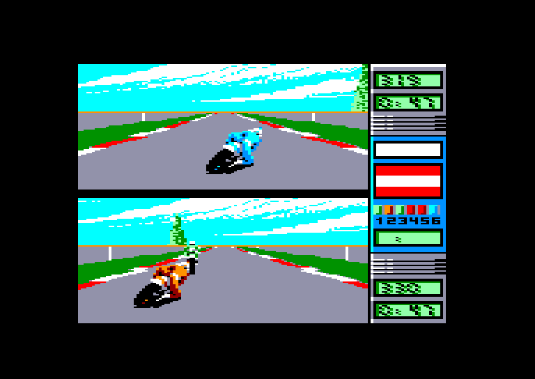 screenshot of the Amstrad CPC game Grand prix 500 2 by GameBase CPC