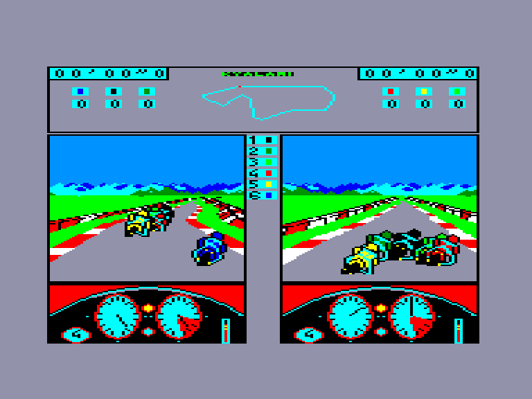 screenshot of the Amstrad CPC game Grand prix 500cc by GameBase CPC