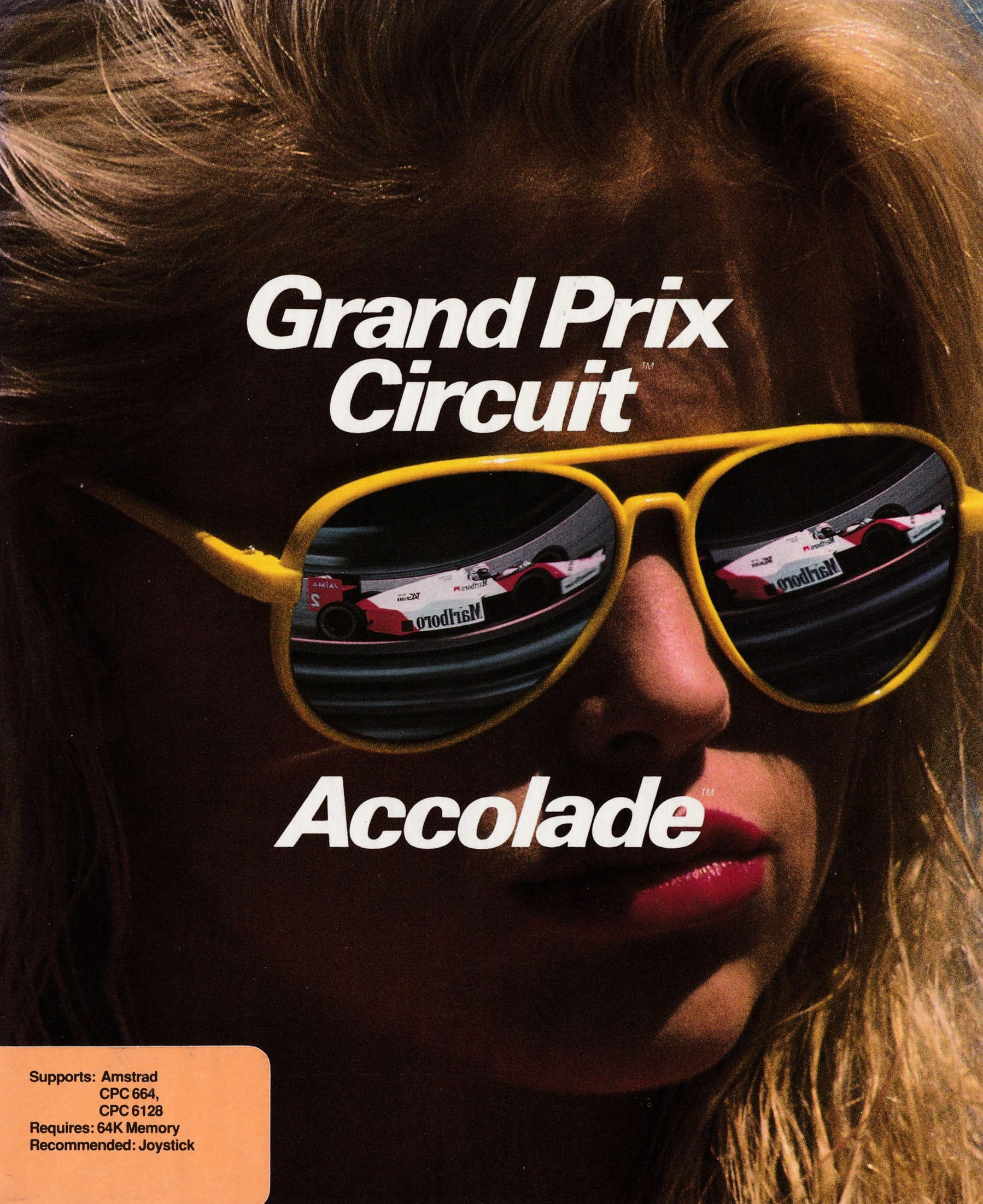 screenshot of the Amstrad CPC game Grand prix circuit by GameBase CPC