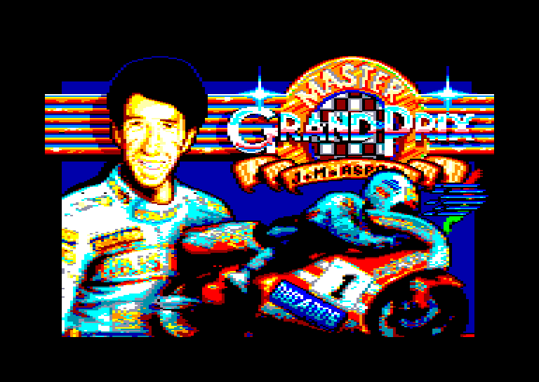 screenshot of the Amstrad CPC game Aspar GP Master by GameBase CPC