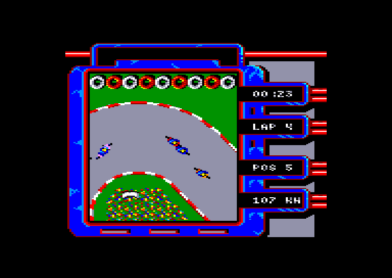 screenshot of the Amstrad CPC game Aspar GP Master by GameBase CPC