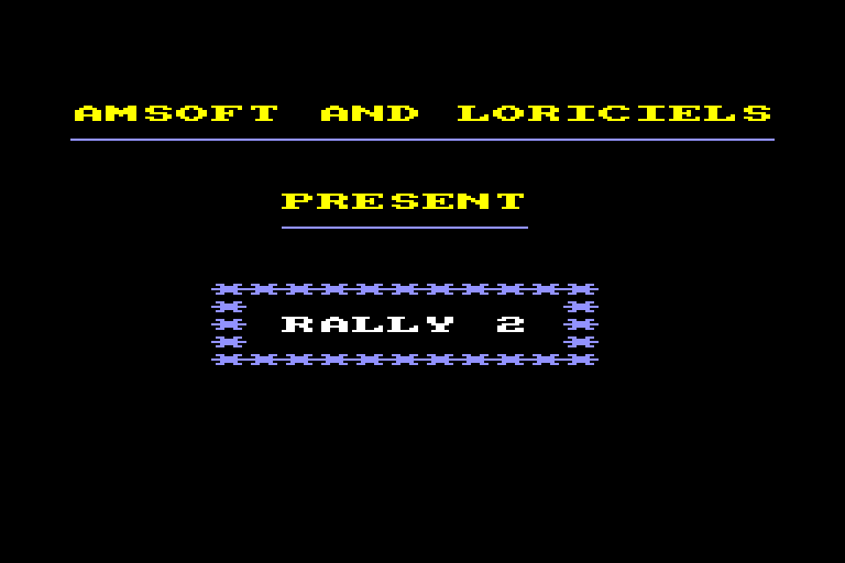 screenshot of the Amstrad CPC game Grand Prix Rally II by GameBase CPC