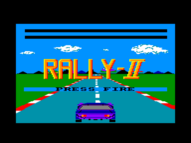 screenshot of the Amstrad CPC game Grand Prix Rally II by GameBase CPC