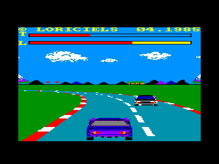 screenshot of the Amstrad CPC game Grand Prix Rally II by GameBase CPC