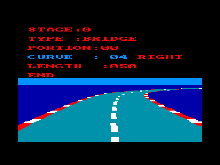 screenshot of the Amstrad CPC game Grand Prix Rally II by GameBase CPC