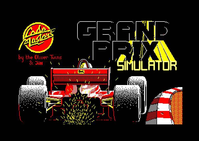 screenshot of the Amstrad CPC game Grand prix simulator by GameBase CPC