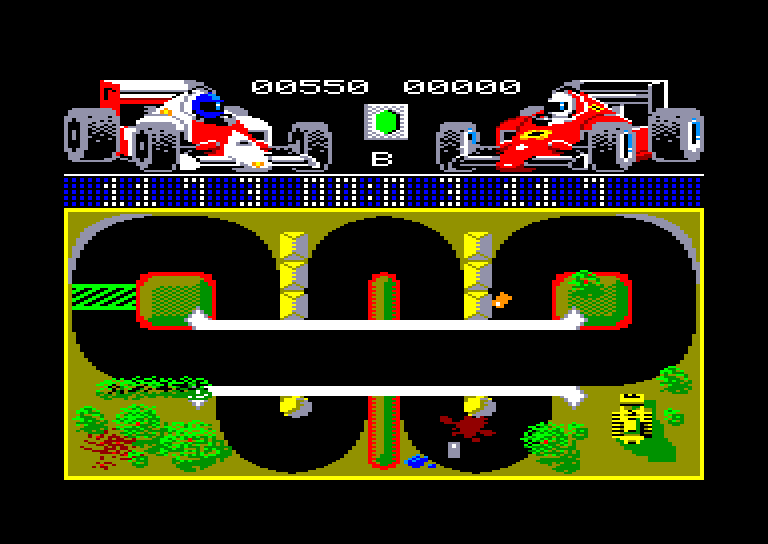 screenshot of the Amstrad CPC game Grand prix simulator by GameBase CPC