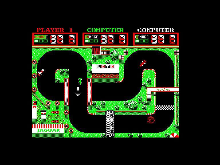 screenshot of the Amstrad CPC game Grand prix simulator 2 by GameBase CPC