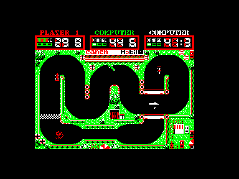 screenshot of the Amstrad CPC game Grand prix simulator 2 by GameBase CPC