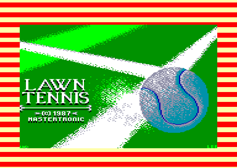 screenshot du jeu Amstrad CPC Grand prix tennis