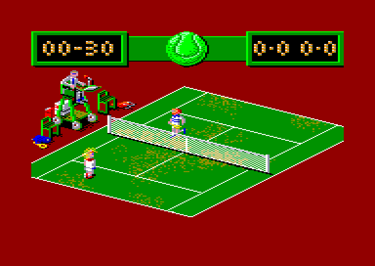 screenshot of the Amstrad CPC game Grand prix tennis by GameBase CPC